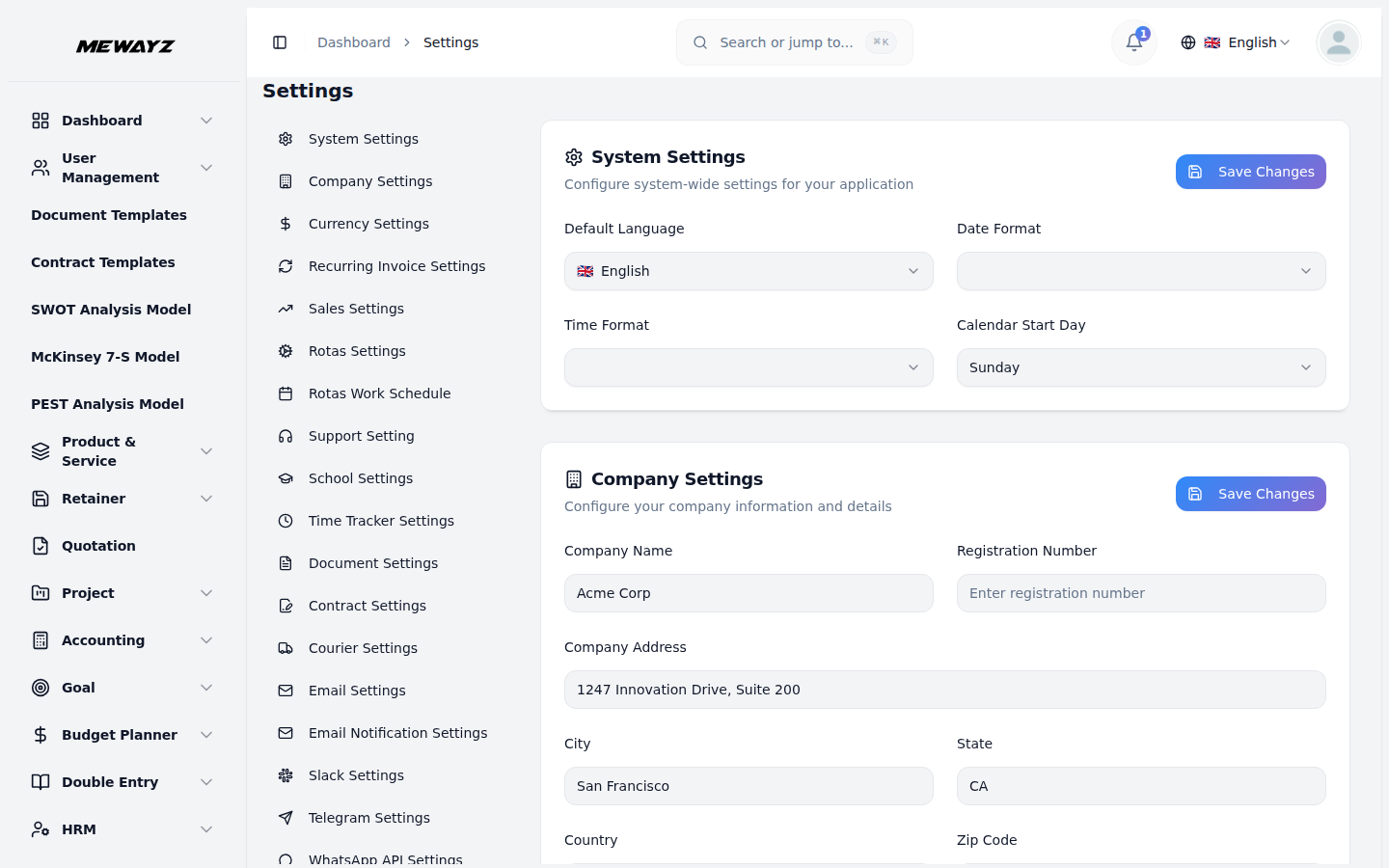 Brand Theme - Mewayz White Label