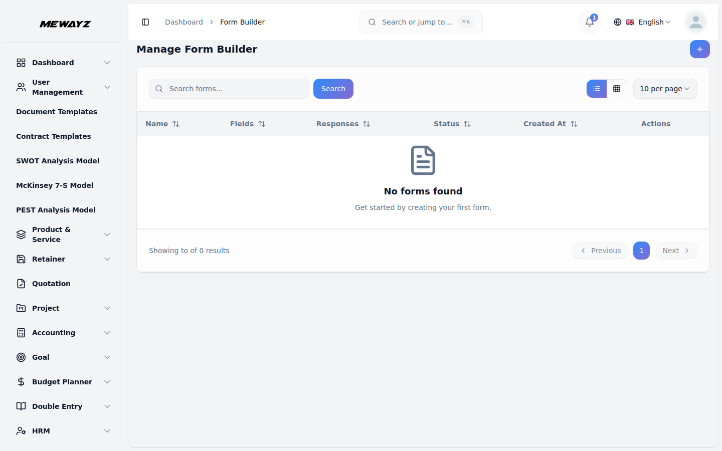 Form Builder - Mewayz