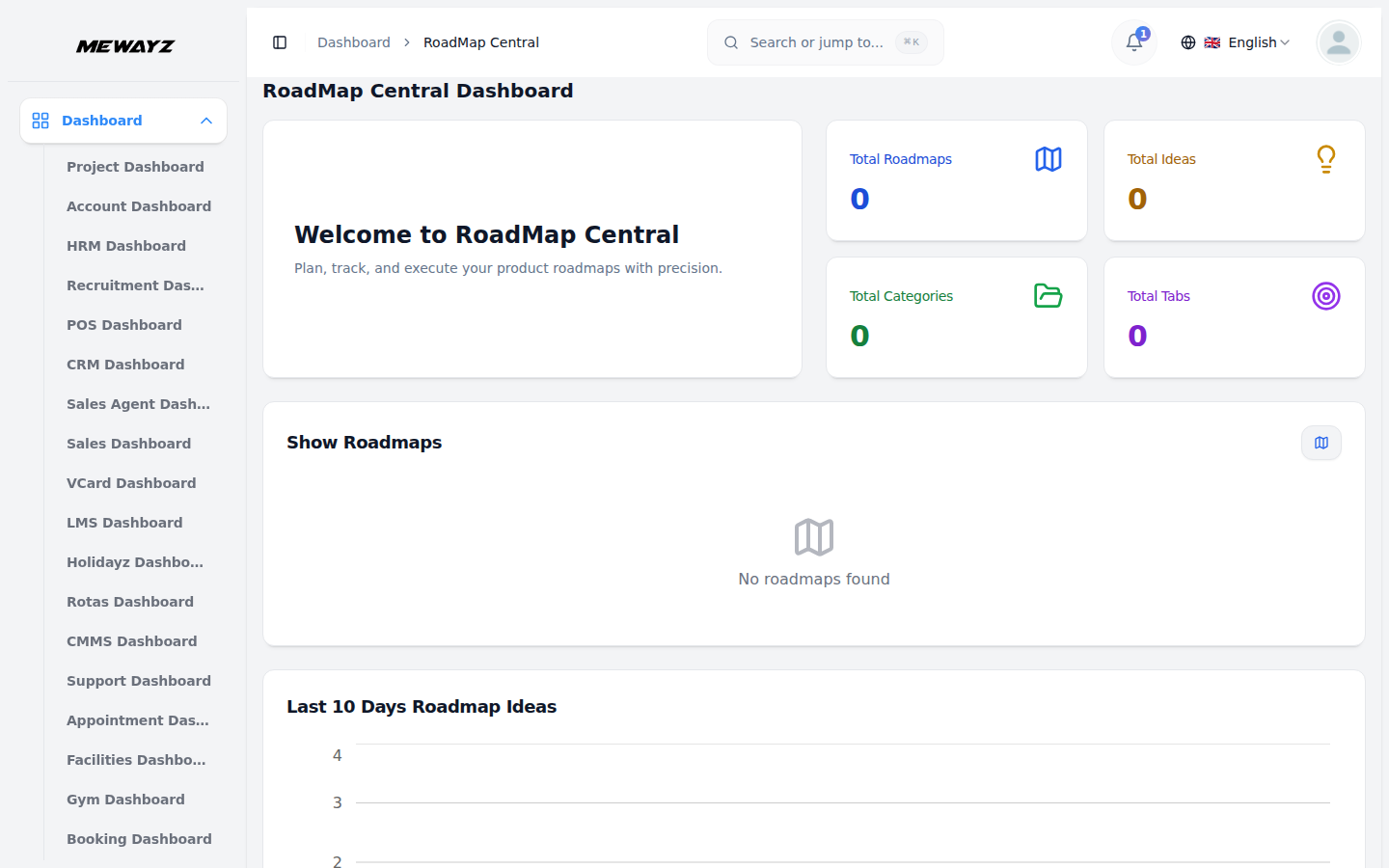 Roadmap Central - Mewayz