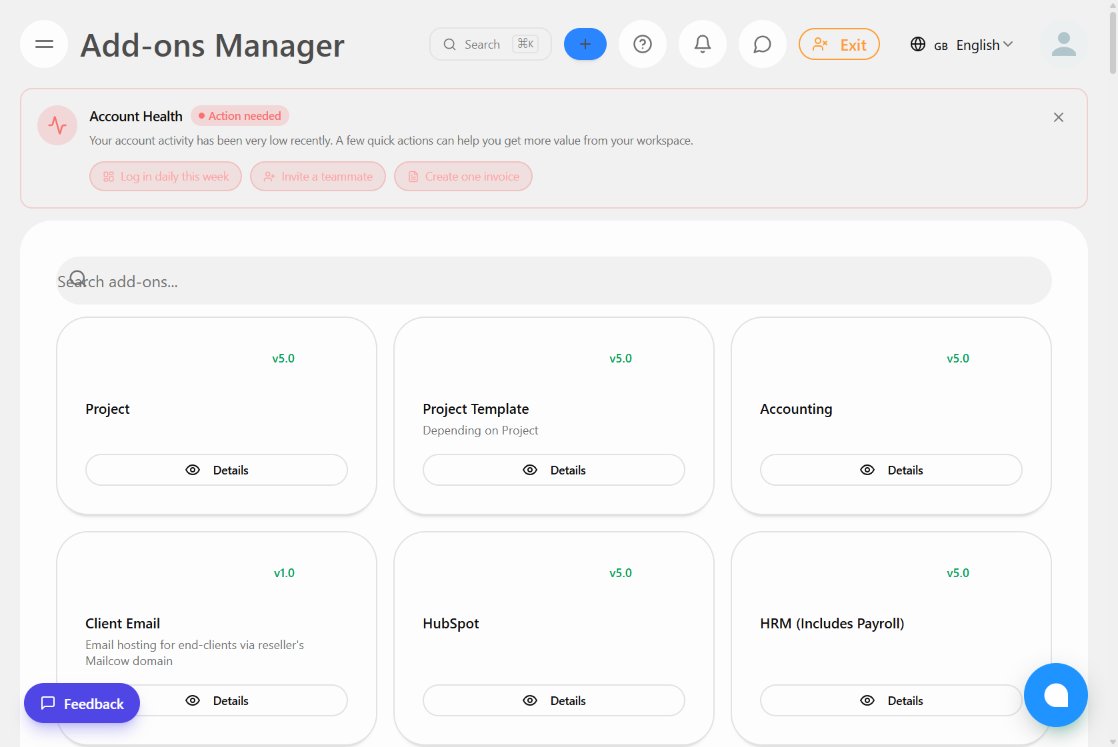 144+ Add-ons catalog